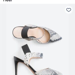 Franco Sarto Lima Printed Leather Strap Women's Heels